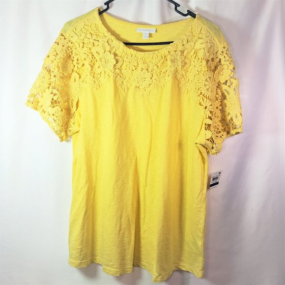 Charter Club Tops - Charter Club Floral Knt Top